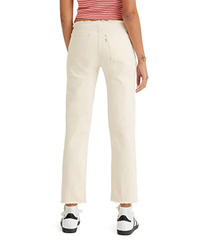 A47120001 LEVI'S WOMEN'S RIPPED WAIST WEDGIE JEANS WHITE DESTRUCTED SIZE: 25X28 New