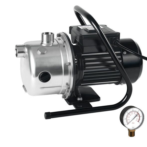 LANCHEZ 1.2 HP Portable Shallow Well Pump, 2100 GPH Stainless Steel Garden
