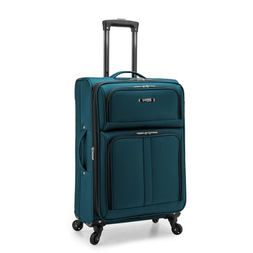 U.S. TRAVELER Anzio Softside Expandable Spinner Luggage 26" US08120E26 - TEAL New