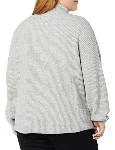 B09R1B6THL AMAZON ESSENTIALS WOMEN'S SWEATER, GRAY HEATHER, X-LARGE New