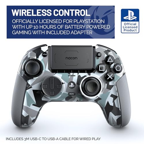 NACON REVOLUTION 5 PRO OFFICIALLY LICENSED PLAYSTATION CONTROLLER ARCTIC CAMO