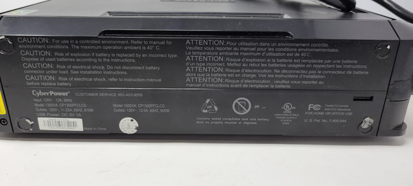 CYBERPOWER UNINTERRUPTIBLE POWER SUPPLY (UPS), ITE, 12 OUTLETS, 1.5KVA / 1KW