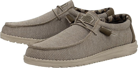 HEYDUDE MEN'S WALLY SOX - SIZE: MEN 11 (AU/UK M10) (EU M44) (JP M28) - BEIGE