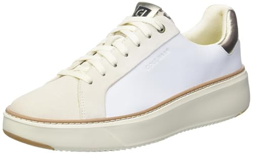COLE HAAN WOMEN'S GRANDPRO TOPSPIN SNEAKER SIZE: WOMEN 9.5 - OPTIC WHITE/LEOPARD