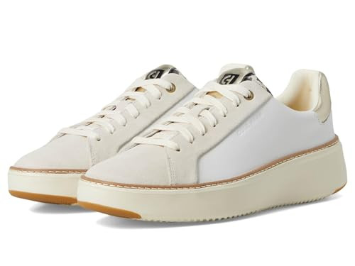COLE HAAN WOMEN'S GRANDPRO TOPSPIN SNEAKER SIZE: WOMEN 9.5 - OPTIC WHITE/LEOPARD