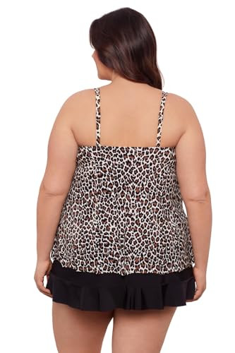 AQUA GREEN WOMEN KEYHOLE HIGH NECK TANKINI TOP SIZE S - SEEING SPOTS New