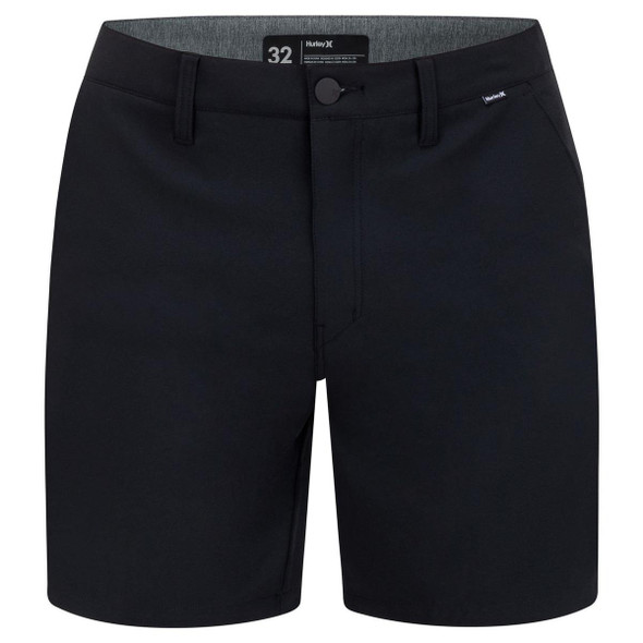HURLEY MEN'S HURLEY PHANTOM 18" WALK HYBRID SHORTS - SIZE: MEN 38 - BLACK New