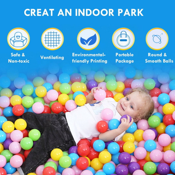 COSTWAY KID OUTDOOR INDOOR PRINCESS TENT PLAYHOUSE BALL 100 BALLS - MULTICOLOR