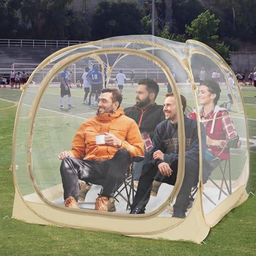 EighteenTek® Pop Up Weather Pod, Sport Pod with Attached Floor, 360° Clear View