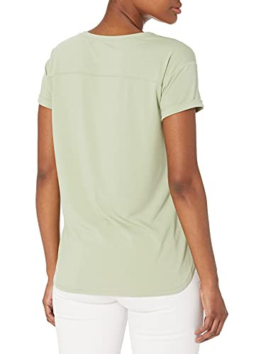 AZ0074 Amazon Essentials Women's Crewneck T-Shirt, Light Green, L New