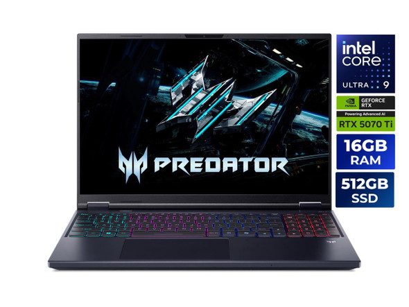Acer Predator Helios Neo 16 AI - Intel Core Ultra 9 290HX - Nvidia RTX 5070TI