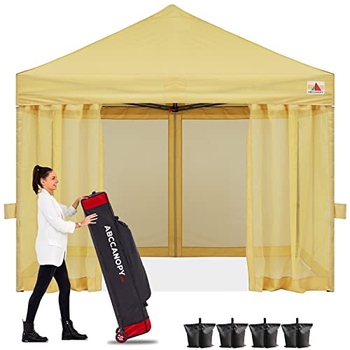 ABCCANOPY 10X10 EASY POP UP GAZEBO CANOPY TENT INSTANT OUTDOOR - BEIGE
