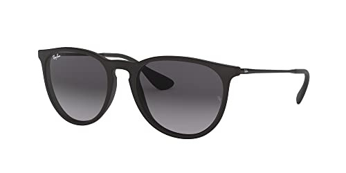 RAY-BAN RB4171 ERIKA ROUND - RUBBER BLACK/LIGHT GREY GRADIENT DARK GREY - 54 mm