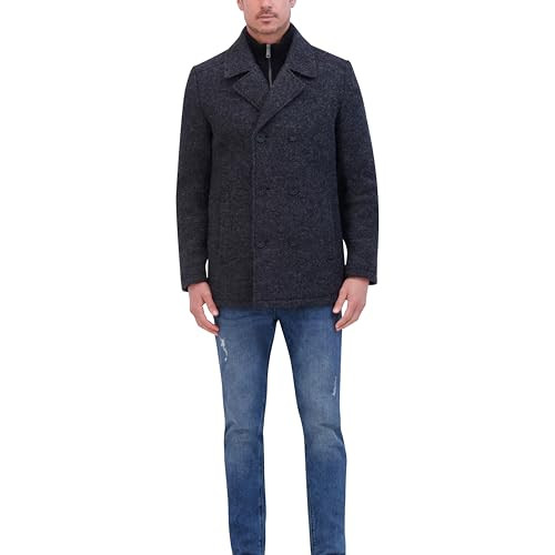 444NH304 KENNETH COLE MEN'S OUTERWEAR COAT CHARCOAL MEDIUM New