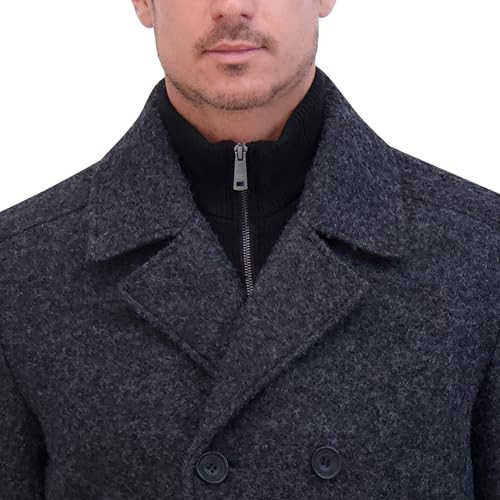 444NH304 KENNETH COLE MEN'S OUTERWEAR COAT CHARCOAL MEDIUM New