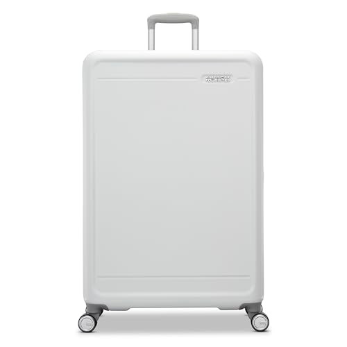 American Tourister Fathead Large Checked Luggage (White) 154849-1908-White