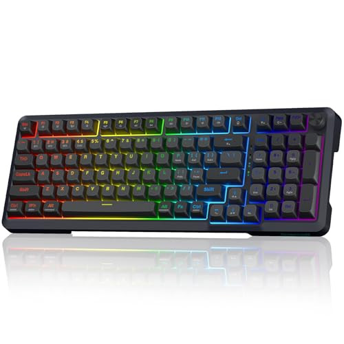 Redragon Wireless Mechanical Keyboard, 3 Mode Gasket Mounted RGB Gaming Keyboard