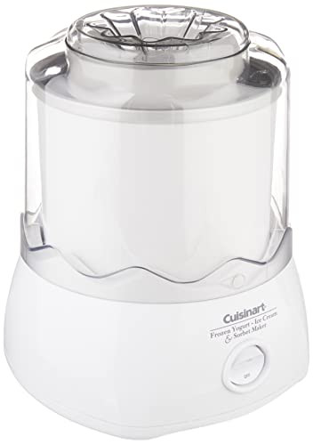 CUISINART ICE-20P1 AUTOMATIC 1.5 QUART FROZEN YOGURT ICE CREAM MAKER - WHITE