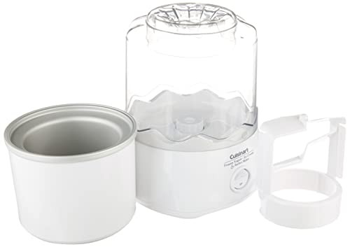 CUISINART ICE-20P1 AUTOMATIC 1.5 QUART FROZEN YOGURT ICE CREAM MAKER - WHITE