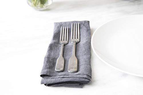 FORTESSA ASHTON 18/10 STAINLESS STEEL FLATWARE 5 PIECE ANTIQUED - SILVER