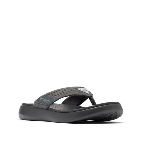 BL8670 COLUMBIA WOMEN'S BOATSIDE FLIP LEA PFG 9 SHARK/COLUMBIA GRAY SIZE 9 New