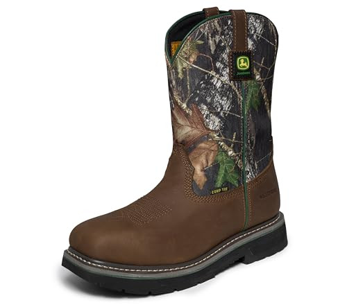 256128 SKECHERS MEN JOHN DEERE ROWOOD MOSSY OAK WELLIE SIZE 13 CAMO