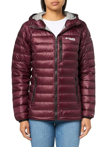 2086071607 COLUMBIA ARCTIC CREST DOWN HOODED JACKET WOMEN MOONVISTA M New