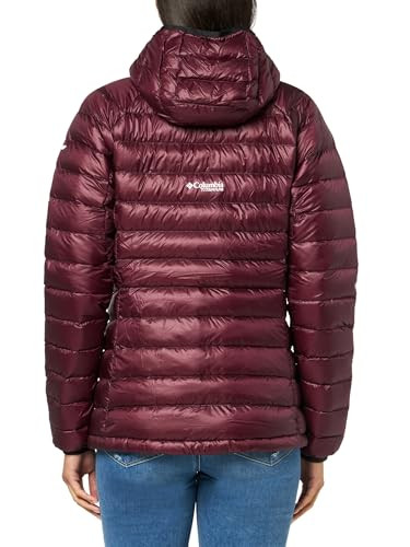 2086071607 COLUMBIA ARCTIC CREST DOWN HOODED JACKET WOMEN MOONVISTA M New