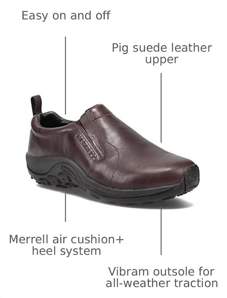 MERRELL MENS JUNGLE MOC LEATHER 2 - SIZE: MEN 13 (AU/UK M12.5) - ESPRESSO