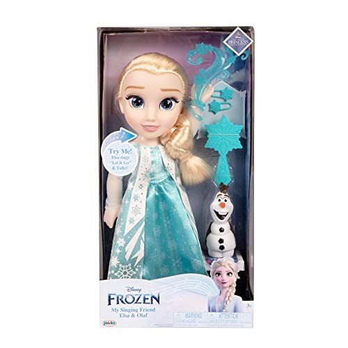 JAKKS PACIFIC ELSA DOLL CLASSIC MY SINGING FRIEND ELSA DOLL&OLAF FIGURE