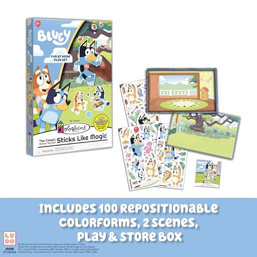 COLORFORMS BLUEY SET - REPOSITIONABLE PIECES STICK - AGES 3+ - PINK
