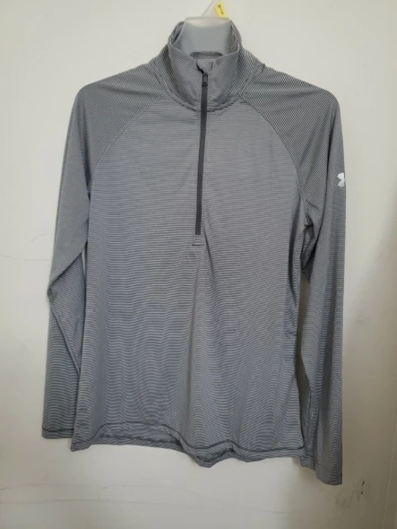 UNDER ARMOUR UA WOMEN'S TECH 1/2 ZIP HEATGEAR PULLOVER - SIZE: WOMEN S - GRAY New