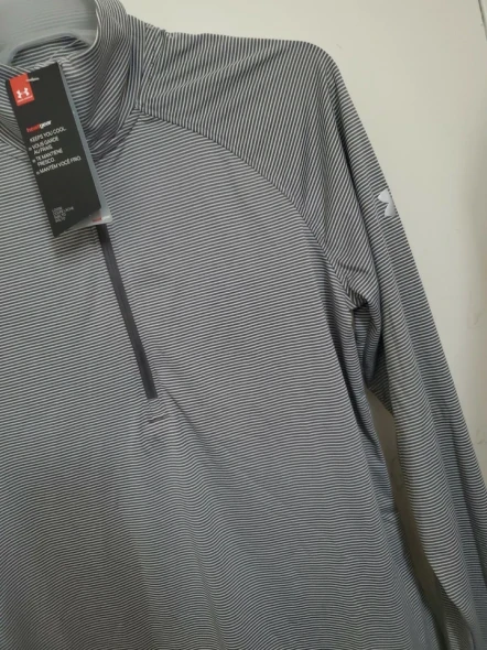 UNDER ARMOUR UA WOMEN'S TECH 1/2 ZIP HEATGEAR PULLOVER - SIZE: WOMEN S - GRAY New