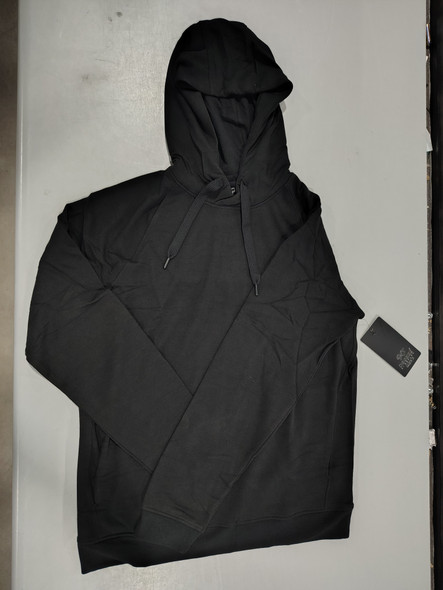 90 DEGREE BY REFLEX MEN'S TERRY HEATHERED HOODIE - SIZE: MEN M - BLACK New