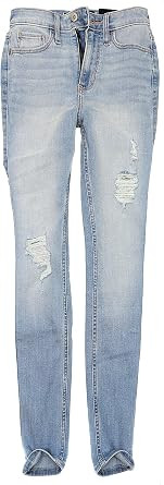 HOLLISTER CALIFORNIA ULTRA HIGH RISE SUPER SKINNY SIZE: WOMEN 21R - LIGHT BLUE New
