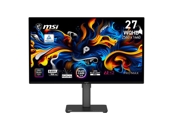 MSI 27 inch QHD 2K 1440P 144Hz AMD FreeSync & G-SYNC Compatible 0.03ms PIP/PBP