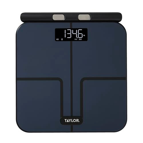 TAYLOR SMART TOTAL BODY COMPOSITION SCALE WITH PRECISION HUB APP - BLACK New