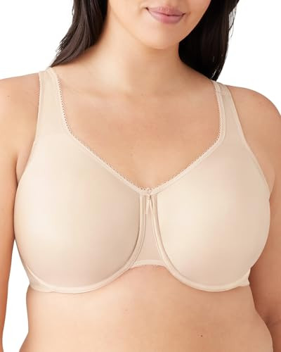 WACOAL WOMEN'S BASIC BEAUTY UNLINED BRA, SIZE:38DDD - NATURALLY NUDE/SAND New