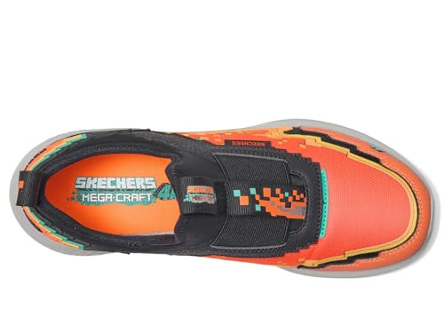 402164L Skechers Boys Ultra Flex 3.0-4K Pointz, Youth Size 13.5, Orange/Black New