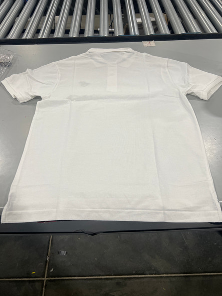 PACIFIC POLO CLUB MEN'S SHORT SLEEVES 3 BUTTONS POLO SHIRT - SIZE MEN XL - WHITE