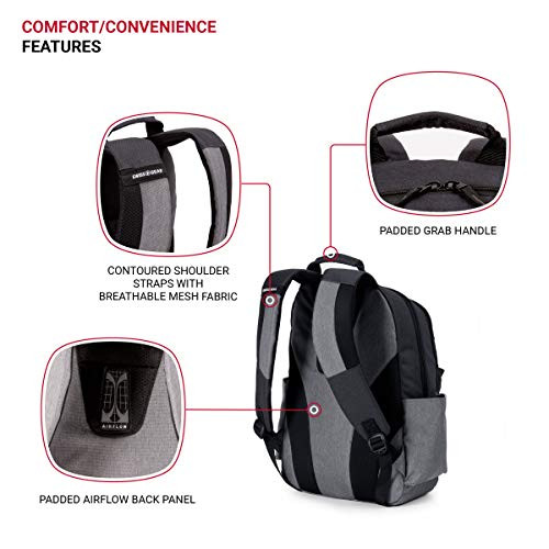 SWISSGEAR 2789 LAPTOP BACKPACK 17.75 INCH - GRAY/BLACK New