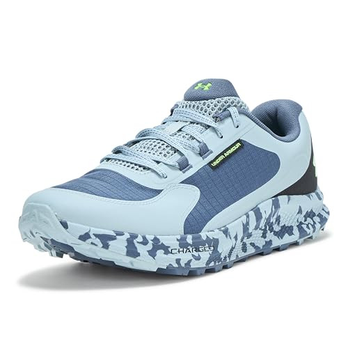 3028371 Under Armour Men's Charged Bandit Trail 3 Downpour Gray/Blue/Green 11