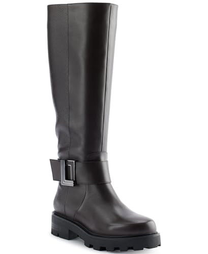 KL445702 Karl Lagerfeld Paris Women Meara 50/50 Boot Chocolate Size 8.5