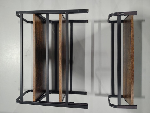 GENERIC SYRUP HOLDER / SPICE RACK - BROWN/BLACK