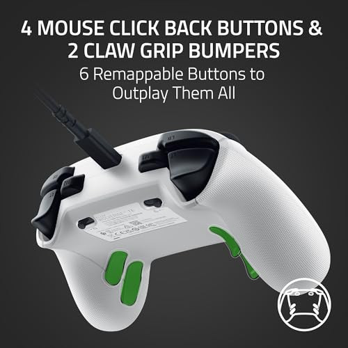 RAZER WOLVERINE V3 TOURNAMENT EDITION WIRED GAMING CONTROLLER - WHITE - WHITE New