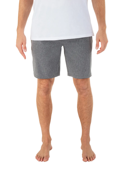 HURLEY PHANTOM FLOW WALKSHORT 20" - SIZE: MEN 33 - BLACK HEATHER New