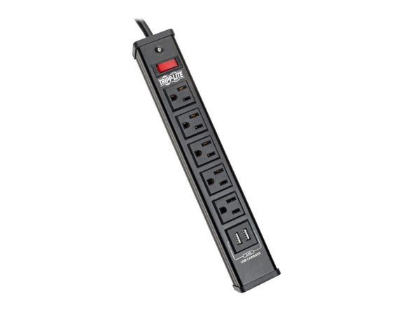 TRIPP LITE TLM526USBB 6.0 Feet 5 Outlets 450 Joules Surge Protector