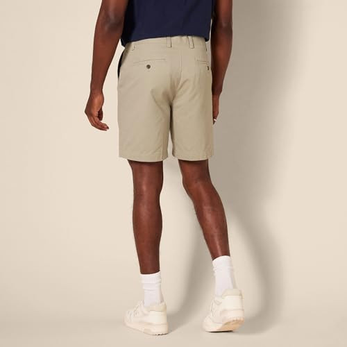 AMAZON ESSENTIALS MEN'S SLIM-FIT 7" CHINO SHORTS SIZE: MEN 29 KHAKI