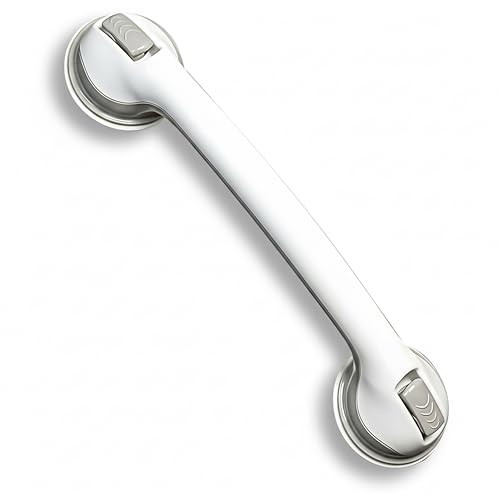 SAFE-ER-GRIP CHANGING LIFESTYLES SUCTION CUP GRAB BARS BATHTUBS 16" - WHITE/GRAY