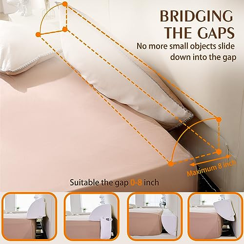 Jakooola Bed Wedge Pillow for Headboard Gap Bed Mattress Gap Filler Memory Foam New